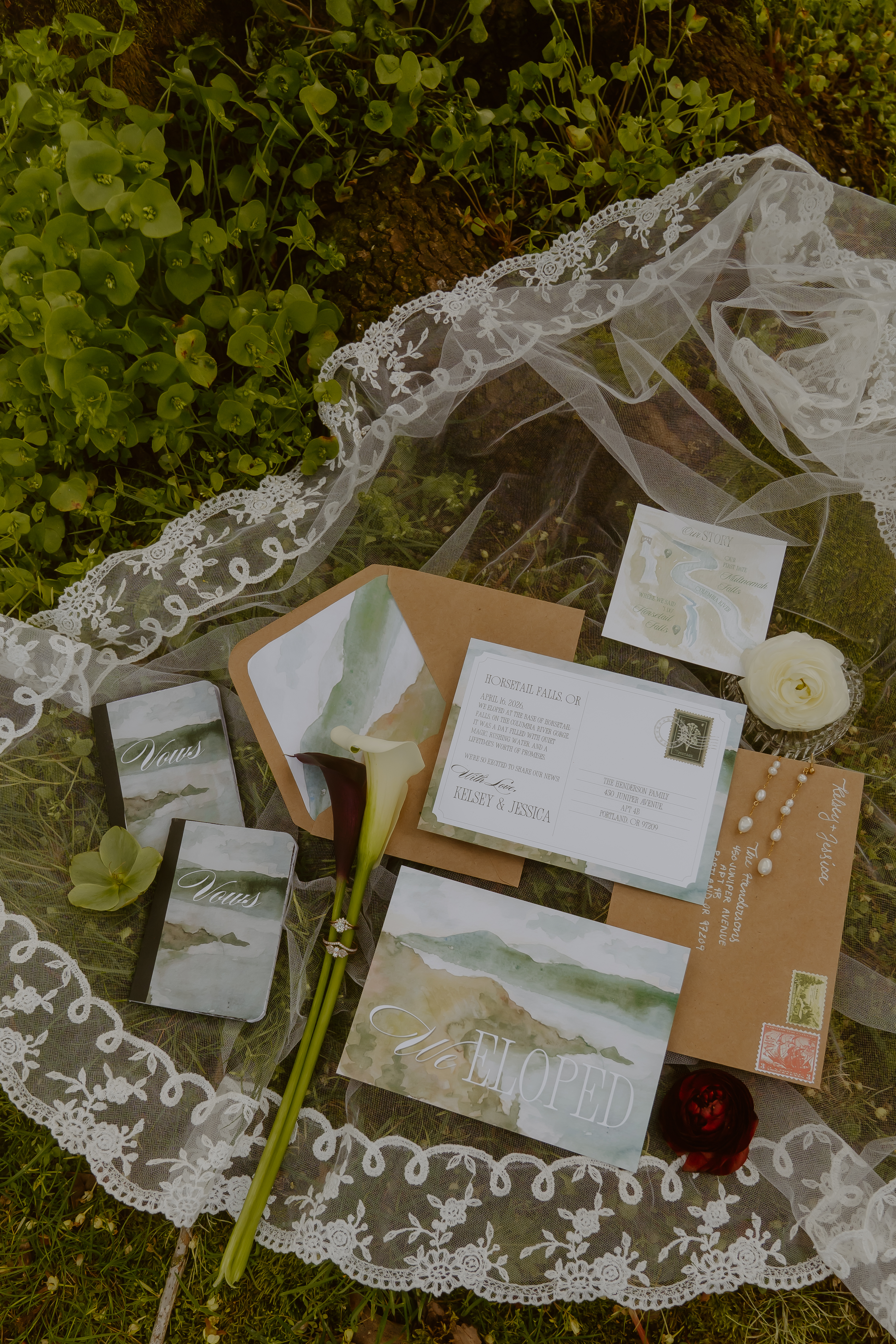 Wedding stationery detail