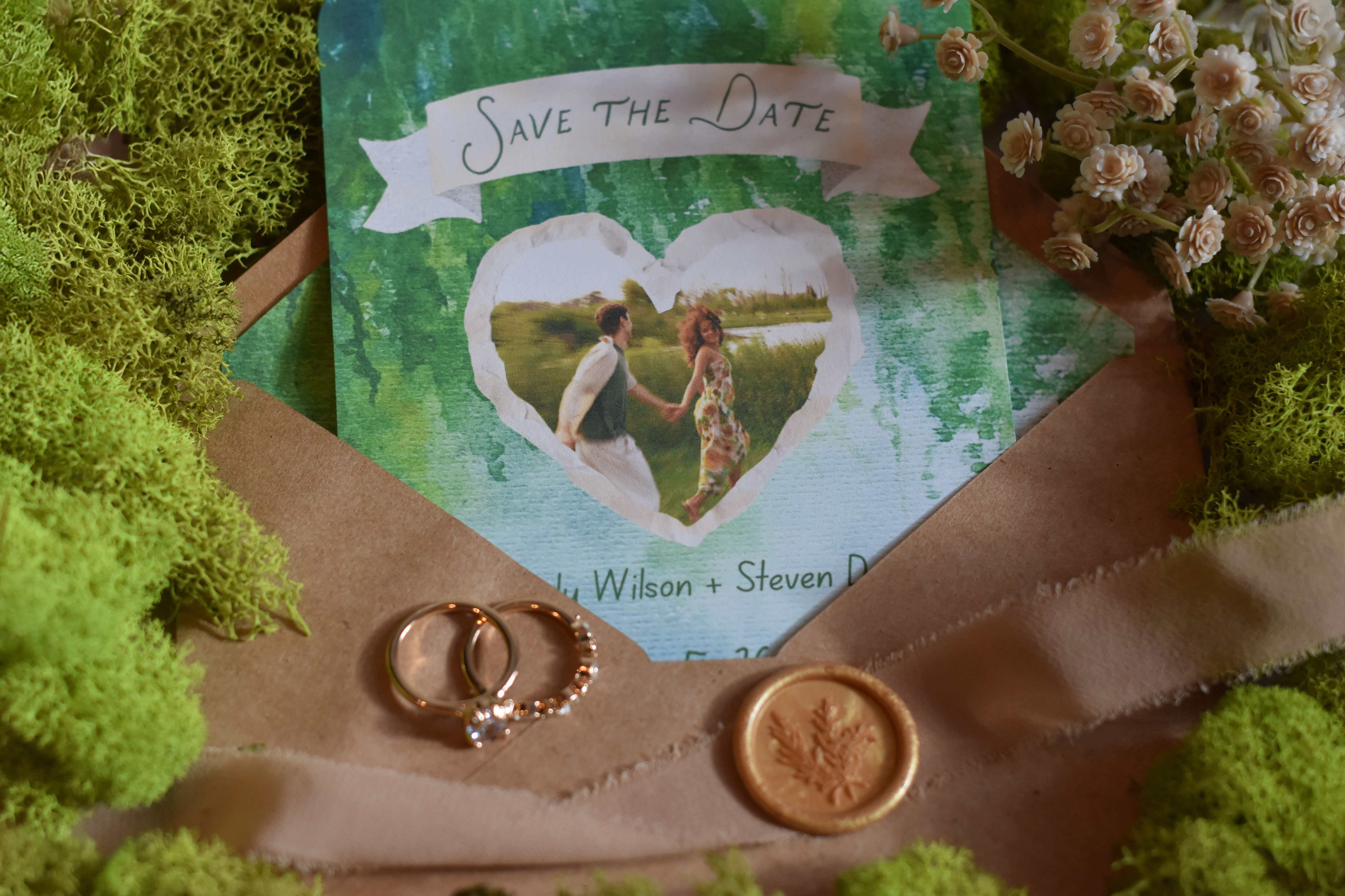 Save the Date in Envelope